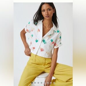 Maeve Cropped Surf Shirt